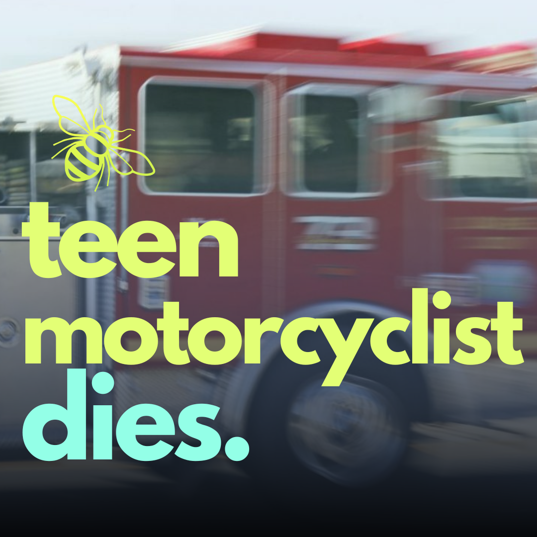 Teen motorcyclist dies at hospital after being hit by vehicle