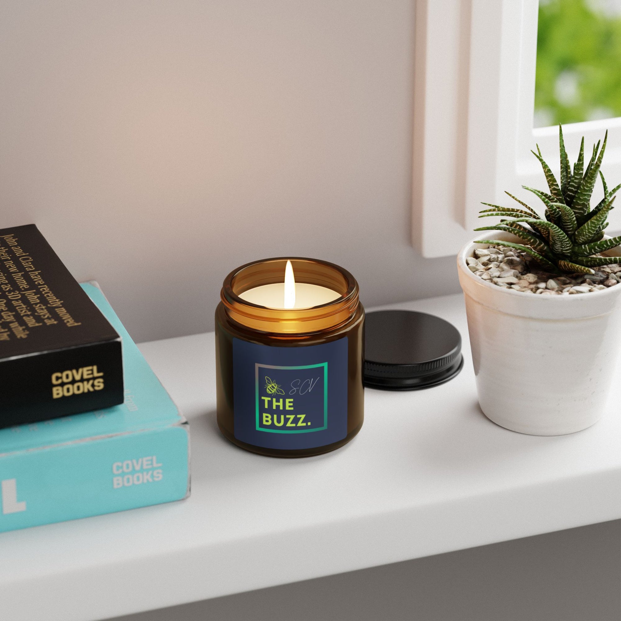 *The Buzz* (Scented Soy Candle - Multi-Size, Amber Jar)