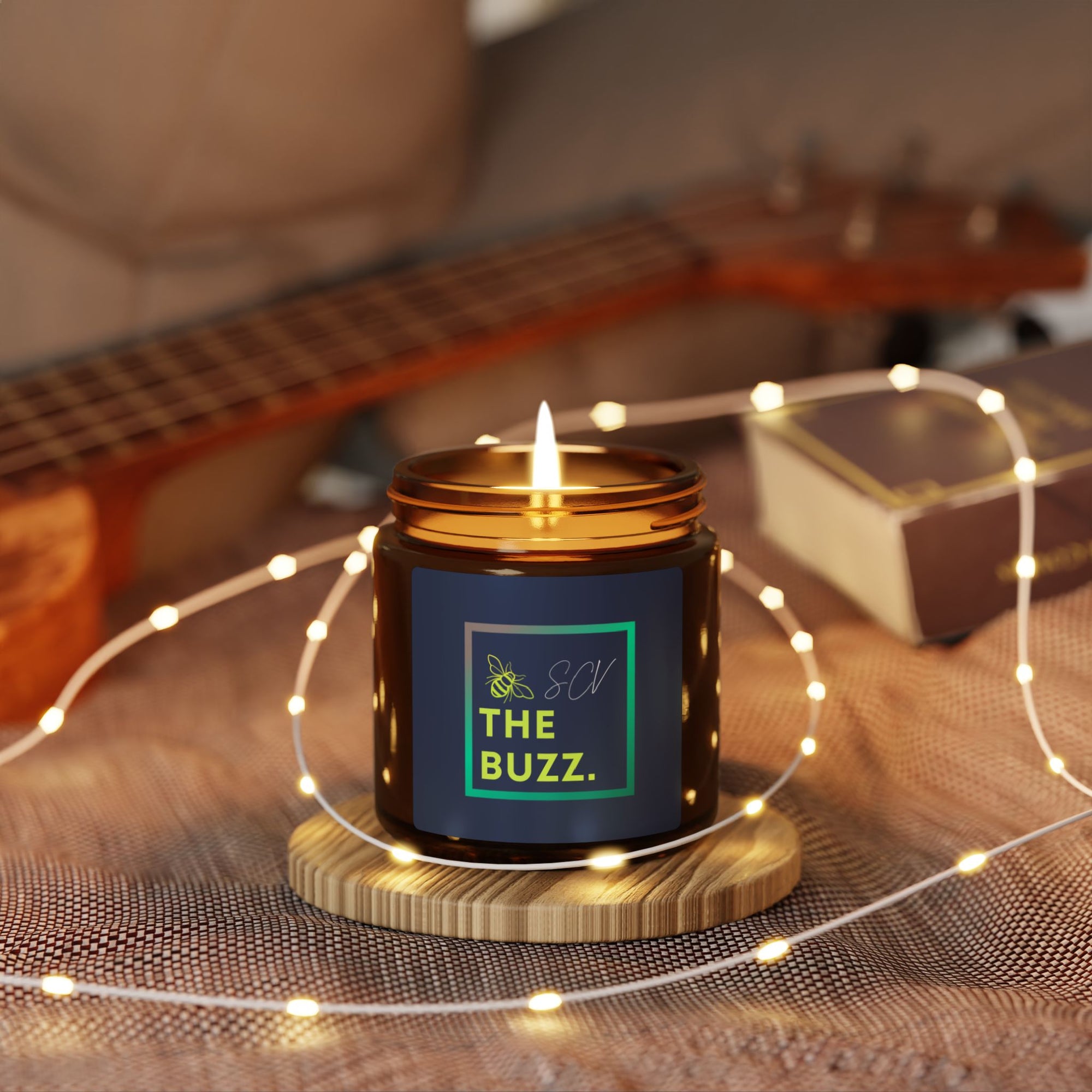 *The Buzz* (Scented Soy Candle - Multi-Size, Amber Jar)